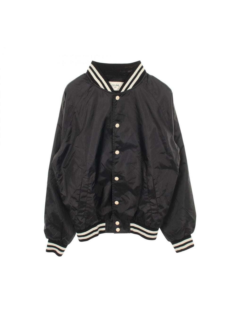 Celine Teddy Jacket Blouson Nylon Black #272929C12B